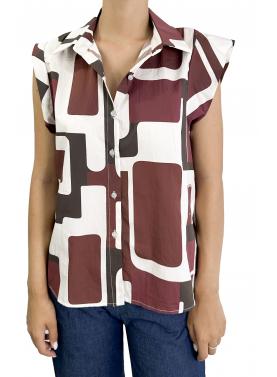Camicia con forme geometriche